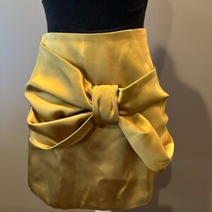 Zara Gold  Bow Mini Skirt